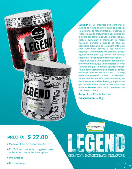 Legen, creatina, monohidrato.