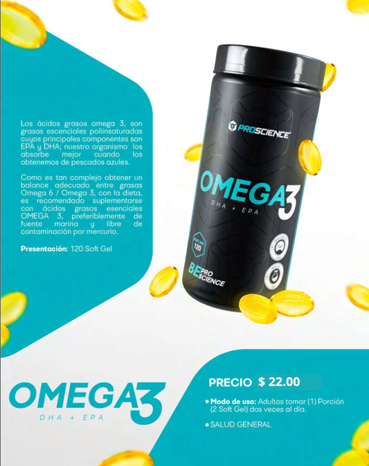 Omega 3, 120 capsulas.