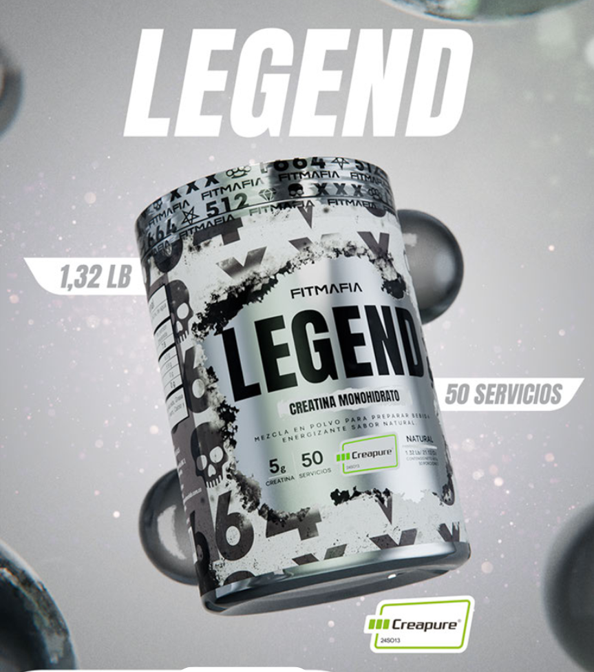 Legen 50s, creatina, monohidrato.